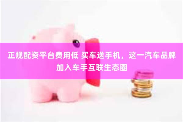 正规配资平台费用低 买车送手机,这一汽车品牌加入车手互联生态圈