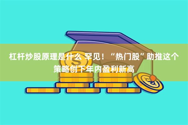 杠杆炒股原理是什么 罕见！“热门股”助推这个策略创下年内盈利新高