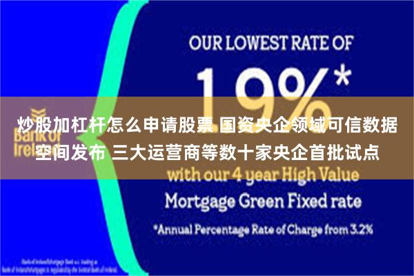 炒股加杠杆怎么申请股票 国资央企领域可信数据空间发布 三大运营商等数十家央企首批试点